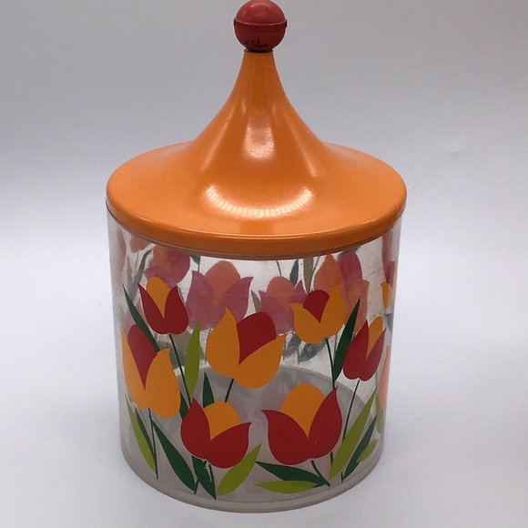 Vintage Acrylic MCM Canisters Set Of 4 - Picture 2 of 15